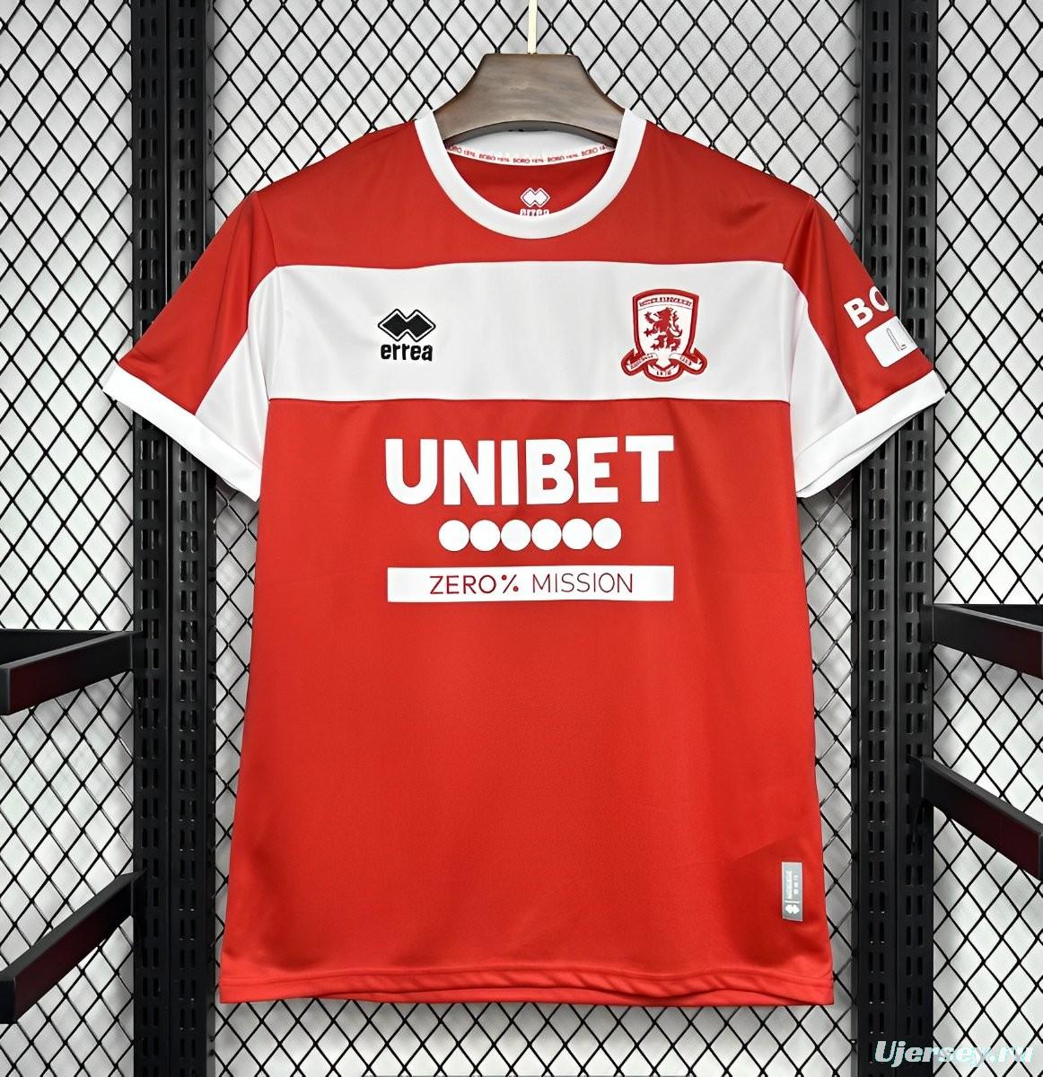 24/25 Middlesbrough Home Jersey