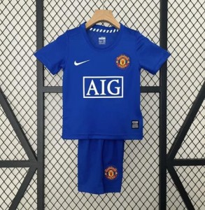 Retro 24/25 Kids Manchester United Third Blue Jersey