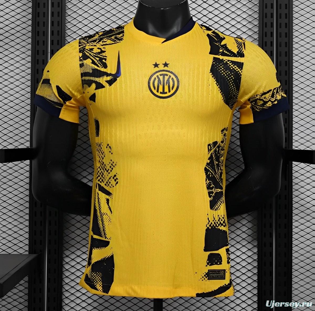 Player Version 24/25 Inter Milan Third Yellow Jersey