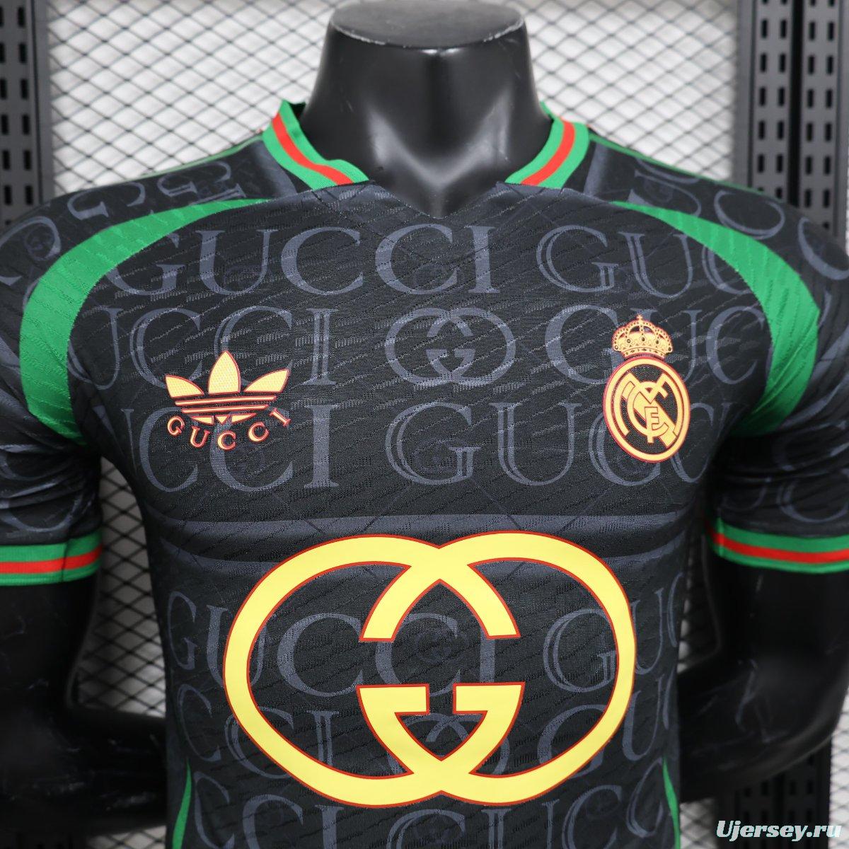 Player Version 24/25 Real Madrid x GUCCI Black Special Jersey