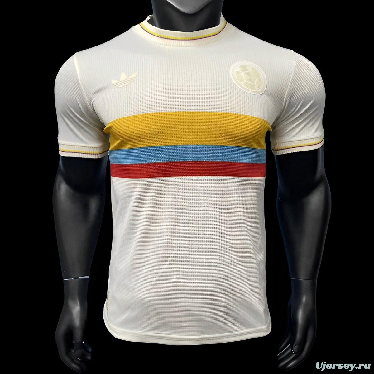 Player Version 2024 Colombia White 120Th Anniversary Jersey