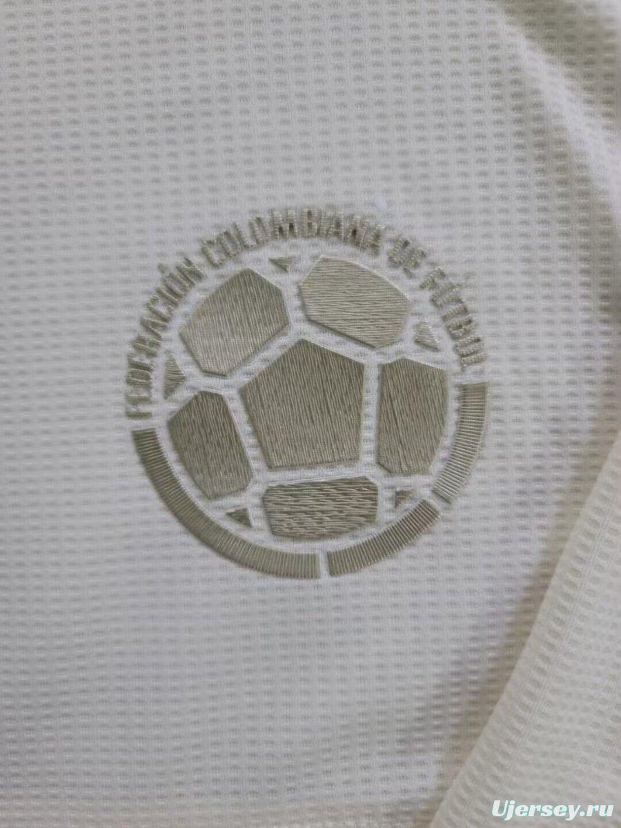 2024 Colombia White 120Th Anniversary Long Sleeve Jersey