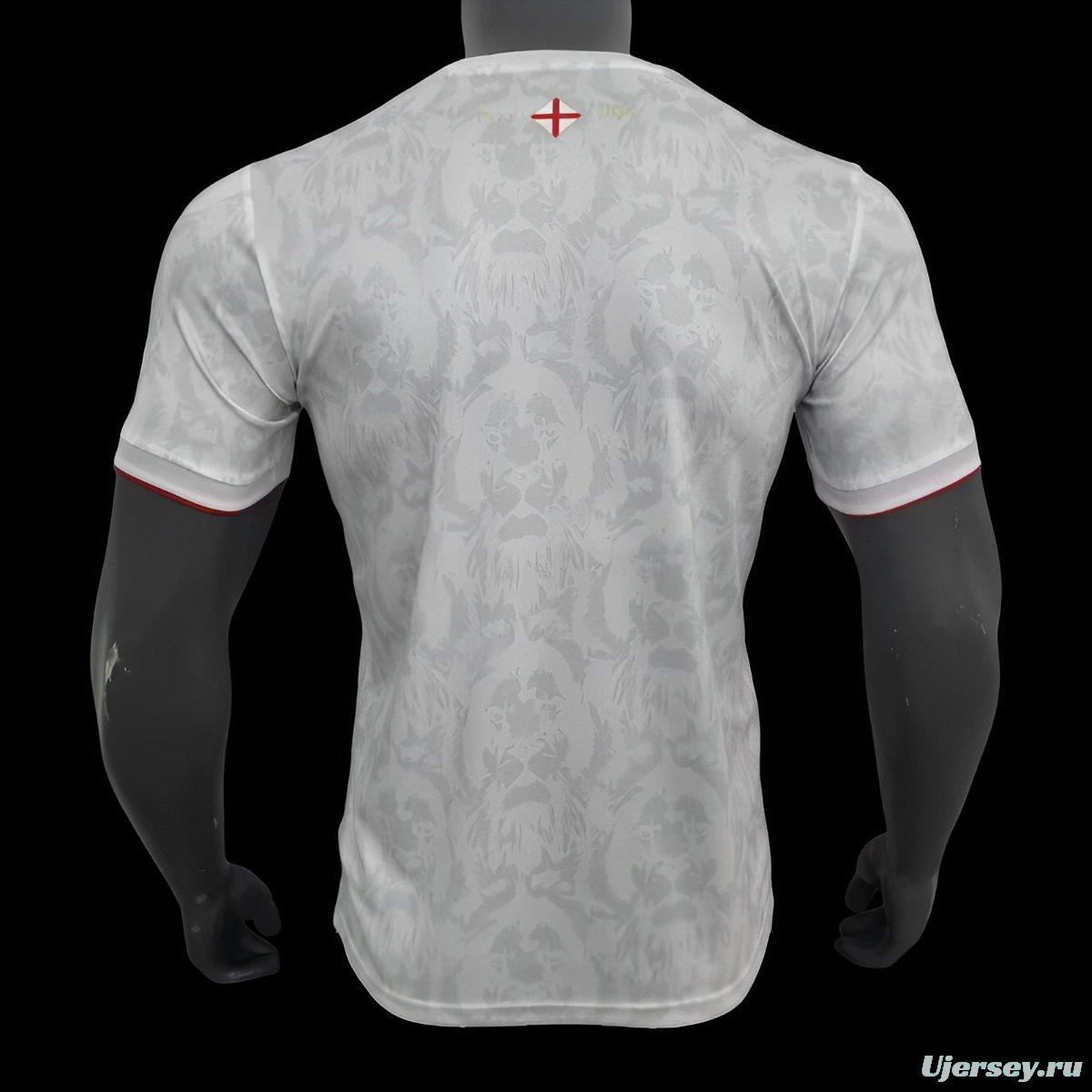 2024 England Comma White Footbal Jersey