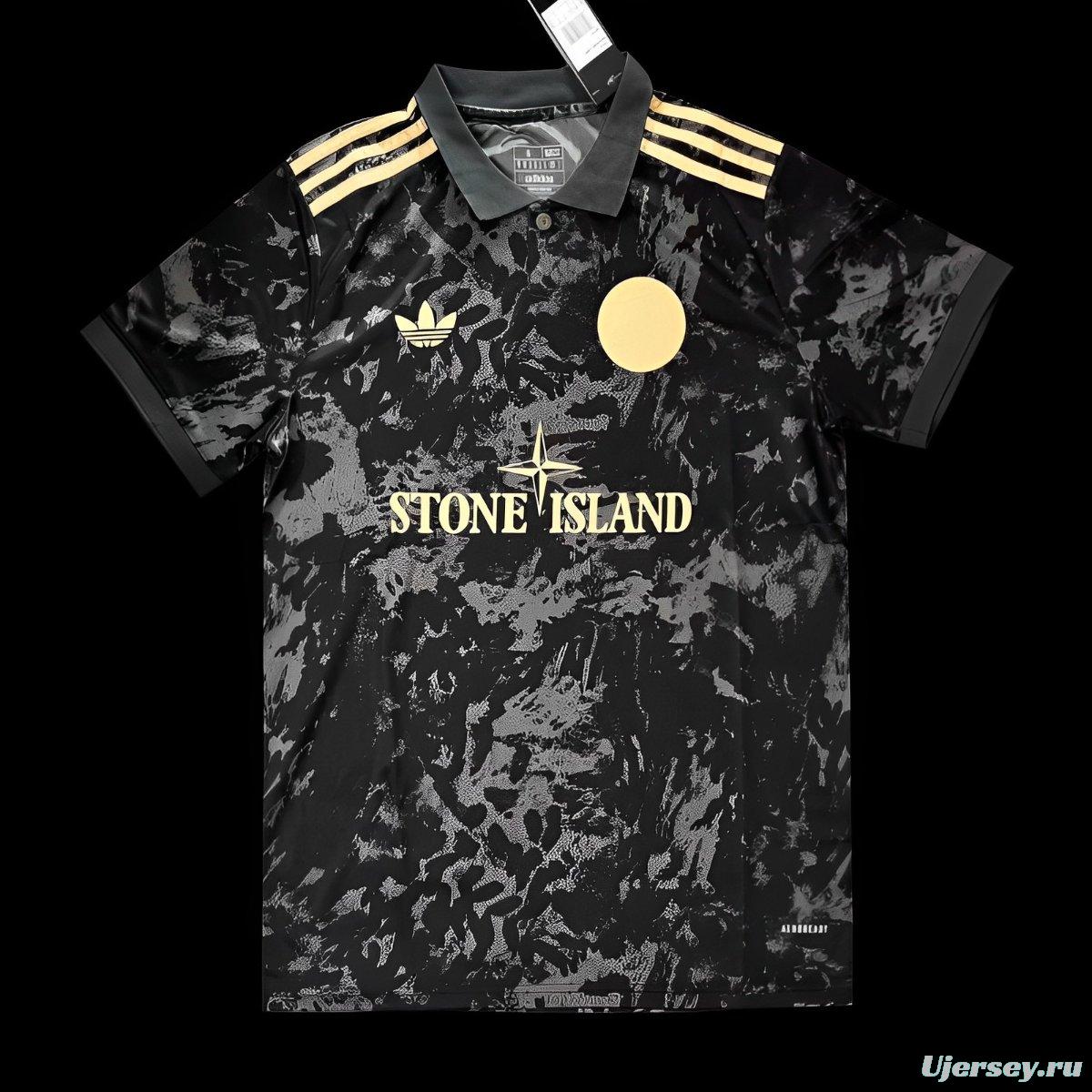 24/25 AJax x Stone Island Black Special Jersey