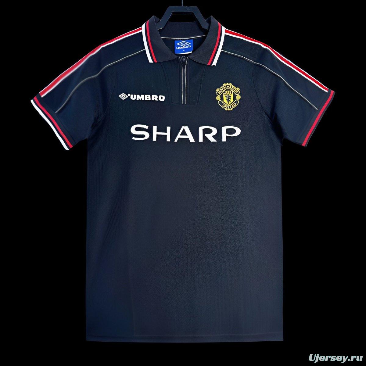 Retro 98/99 Manchester United Goalkeeper Navy Jersey