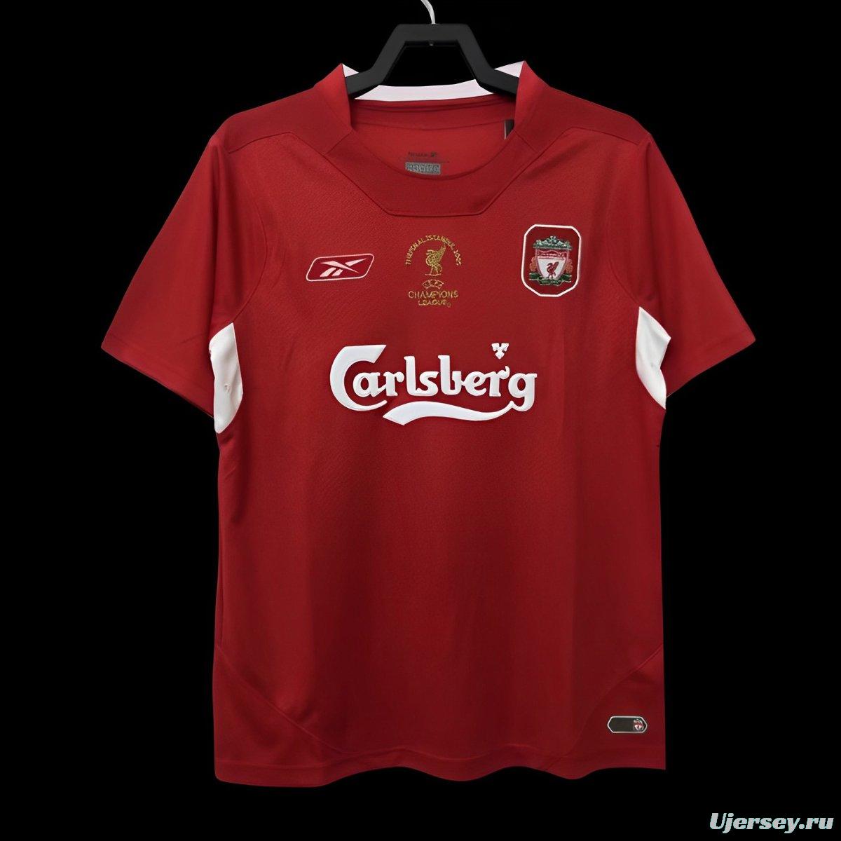 Retro 04/05 Liverpool Home Soccer Jersey