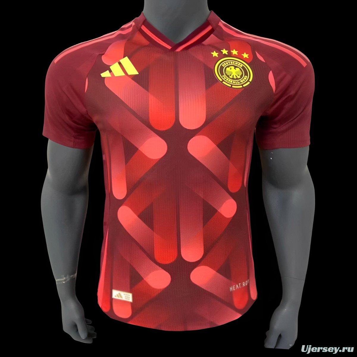 Player Version 2024 Germany Away Red Jersey