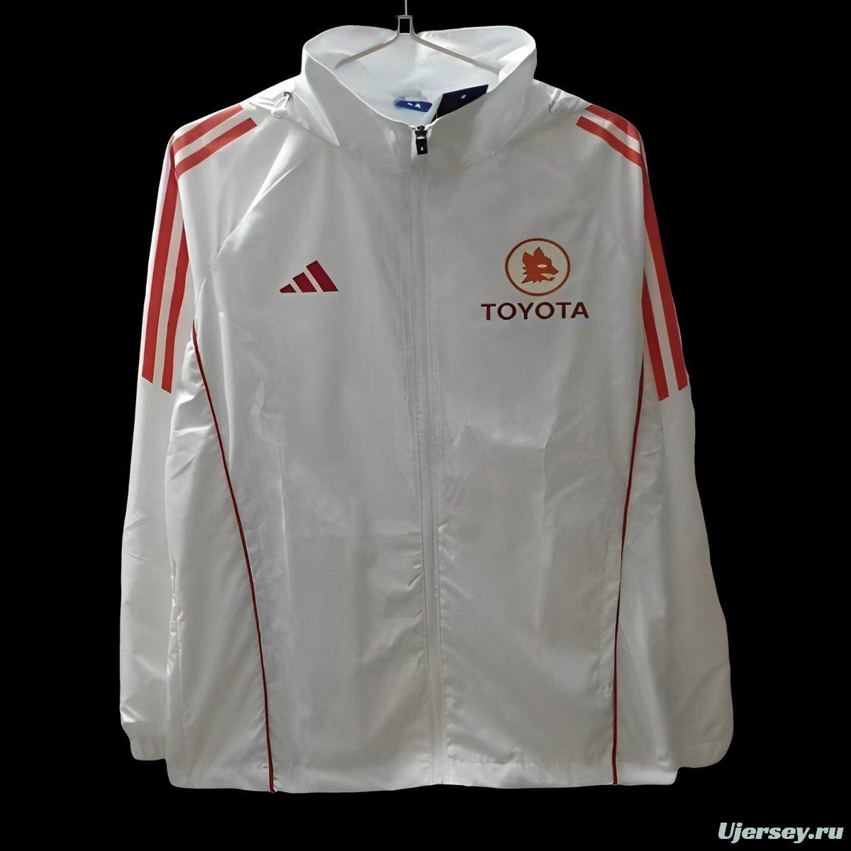 24/25 Roma White Windbreaker