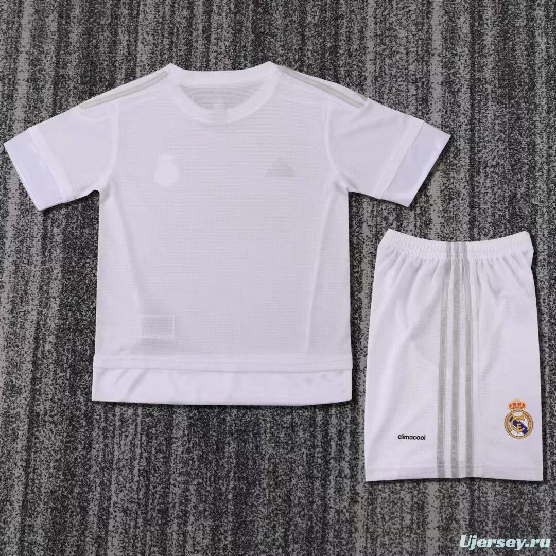 Retro Kids Real Madrid 15/16 Home Jersey