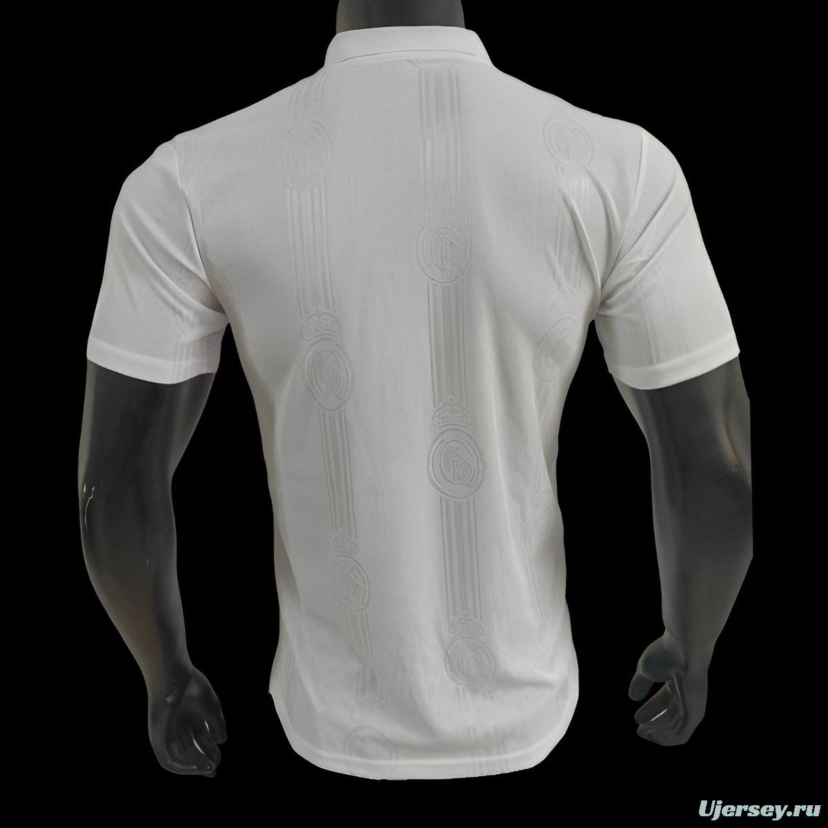 Player Version 24/25 Real Madrid White Polo Jersey