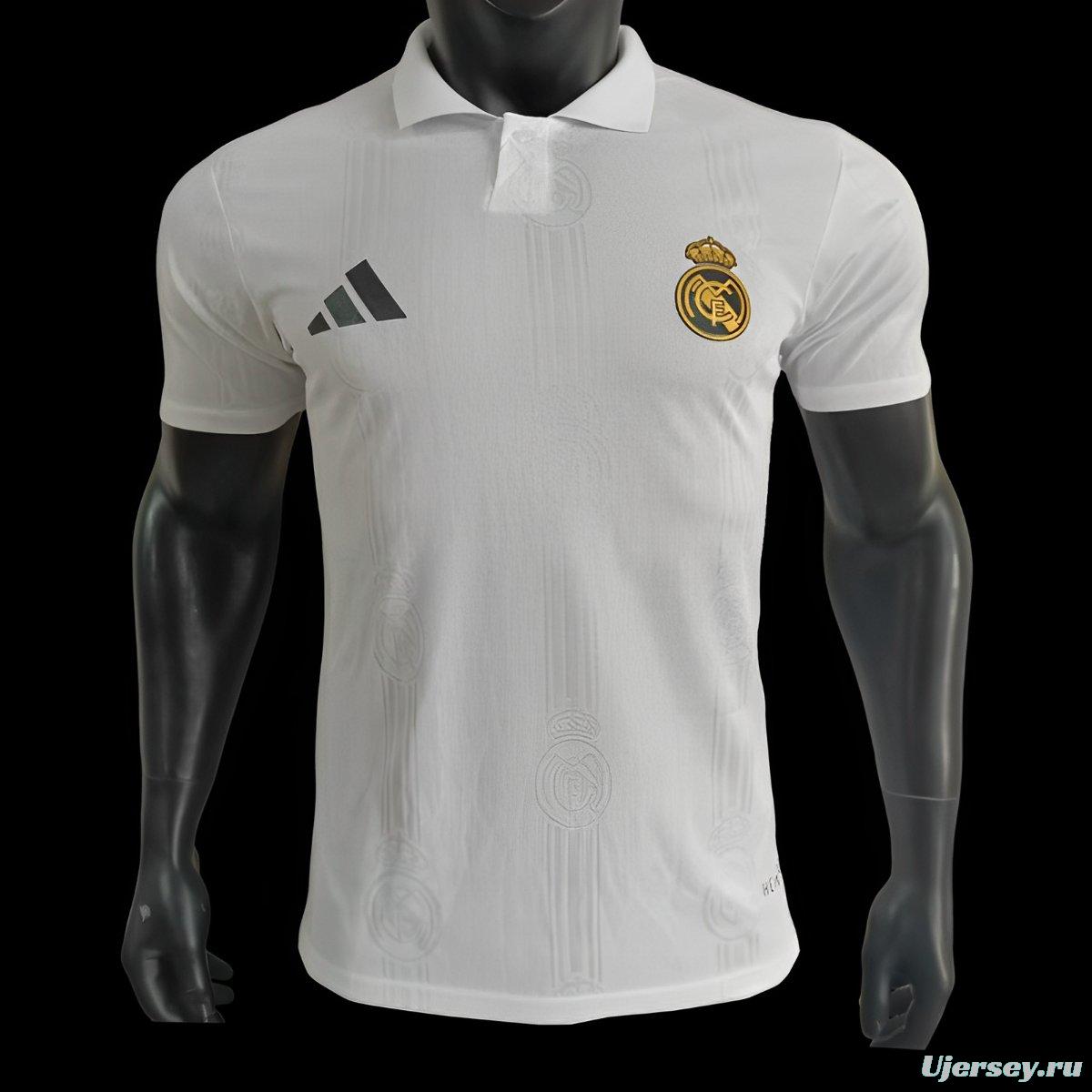 Player Version 24/25 Real Madrid White Polo Jersey