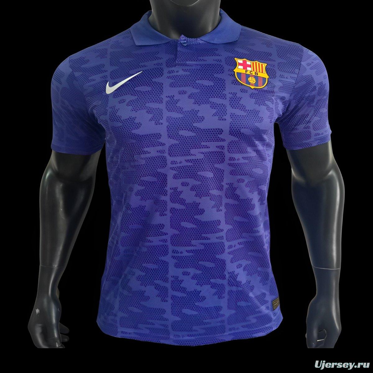 Player Version 24/25 Barcelona Deep Purple Polo Jersey