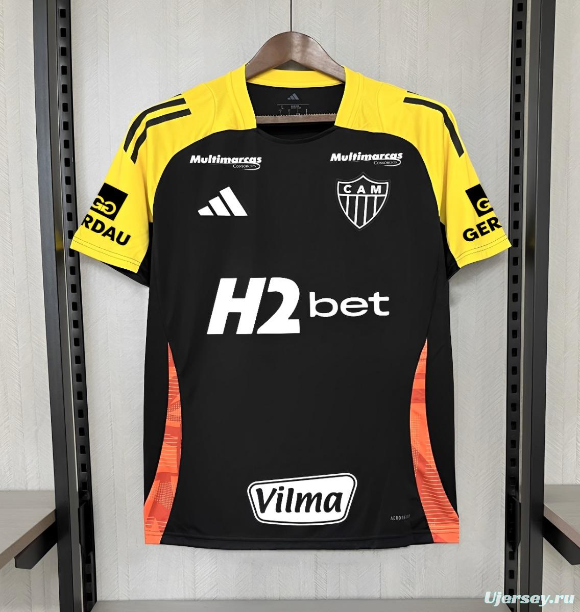 25/26 Atlético Mineiro Training Jersey All Sponsor Black Jersey S-XXXXL