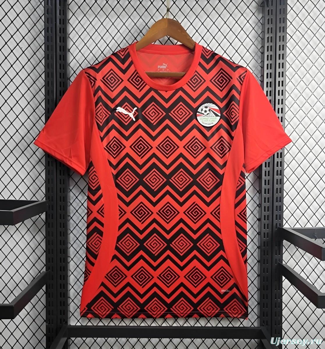 2024 Egypt Pre-match Red Training Jersey