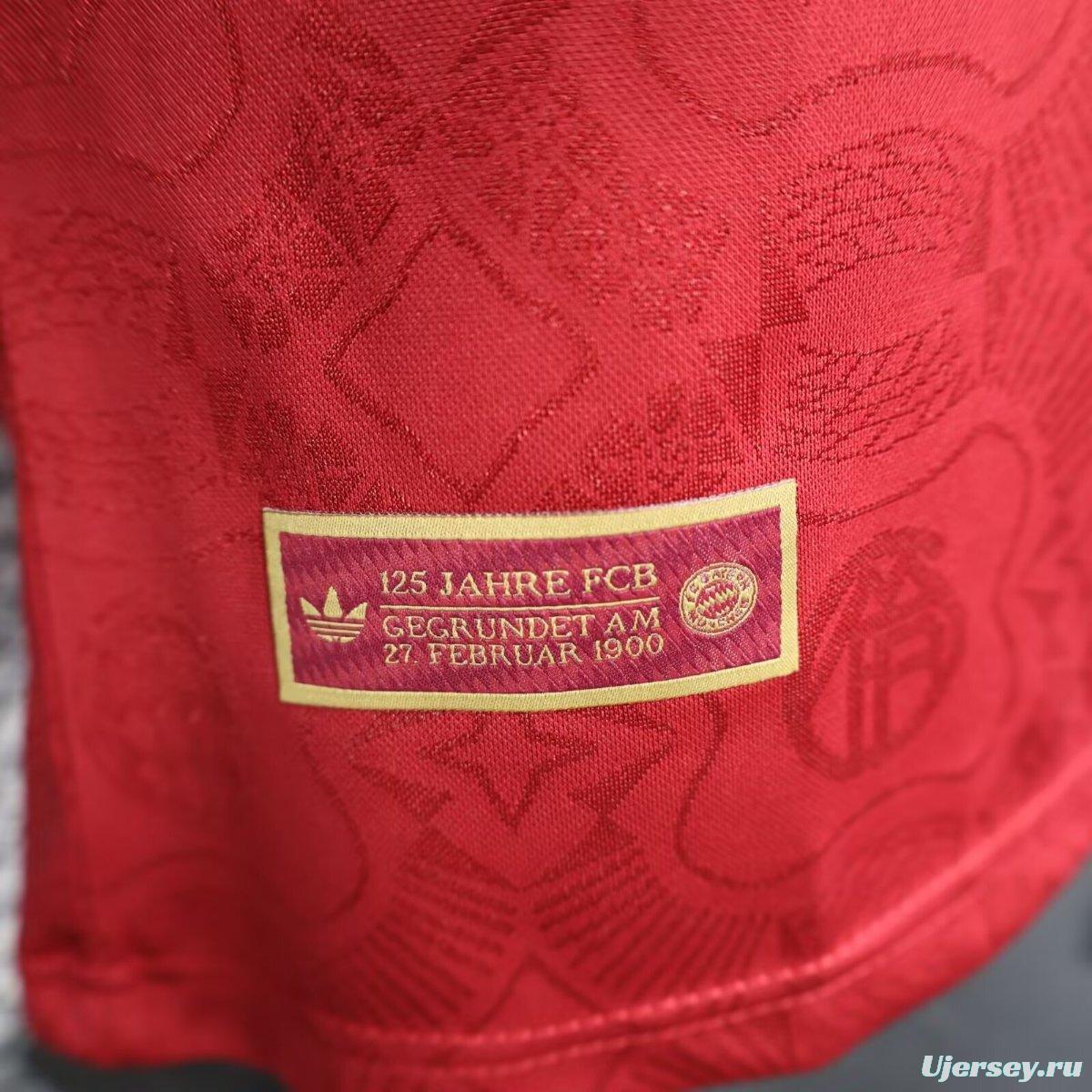 Player Version 24/25 Bayern Munich 125 Anniversary Long Sleeve Jersey
