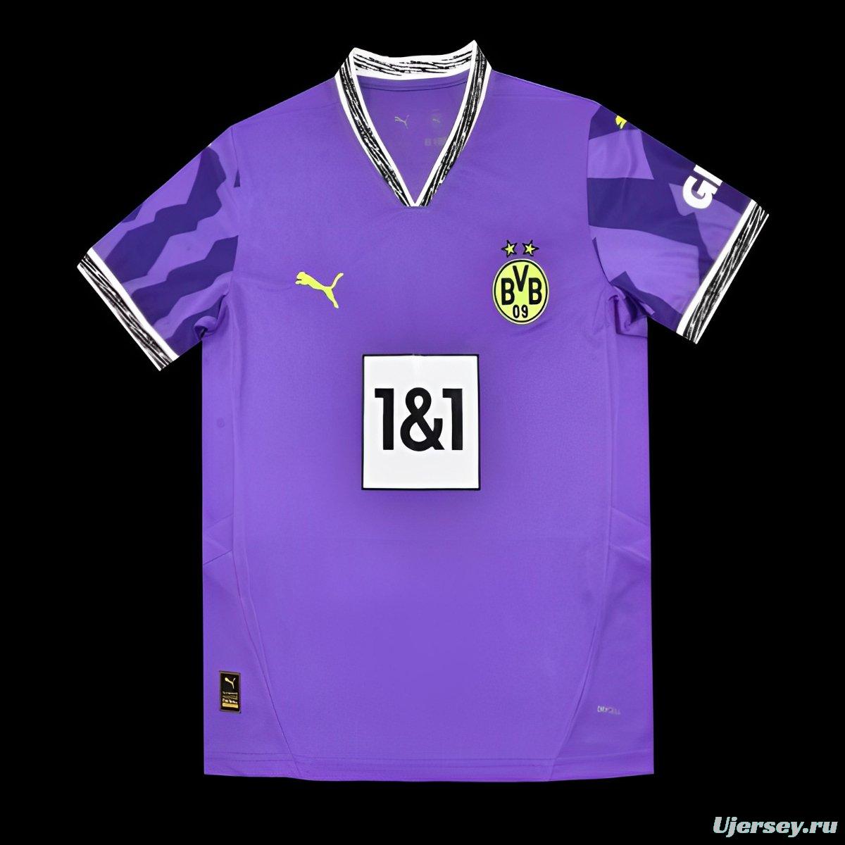 24/25 Borussia Dortmund Anniversary 4th Goalkeeper Purple Jersey