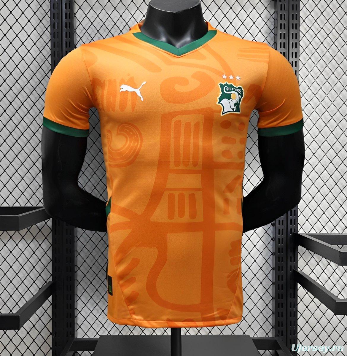 24/25 Player Version Ivory Coast Home Jersey