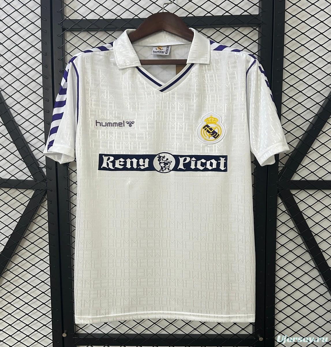 89/90 Retro Real Madrid Home Jersey