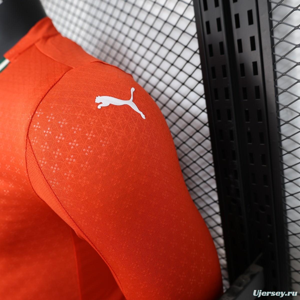 Player Version 2025 Portugal Home Long Sleeve Jersey