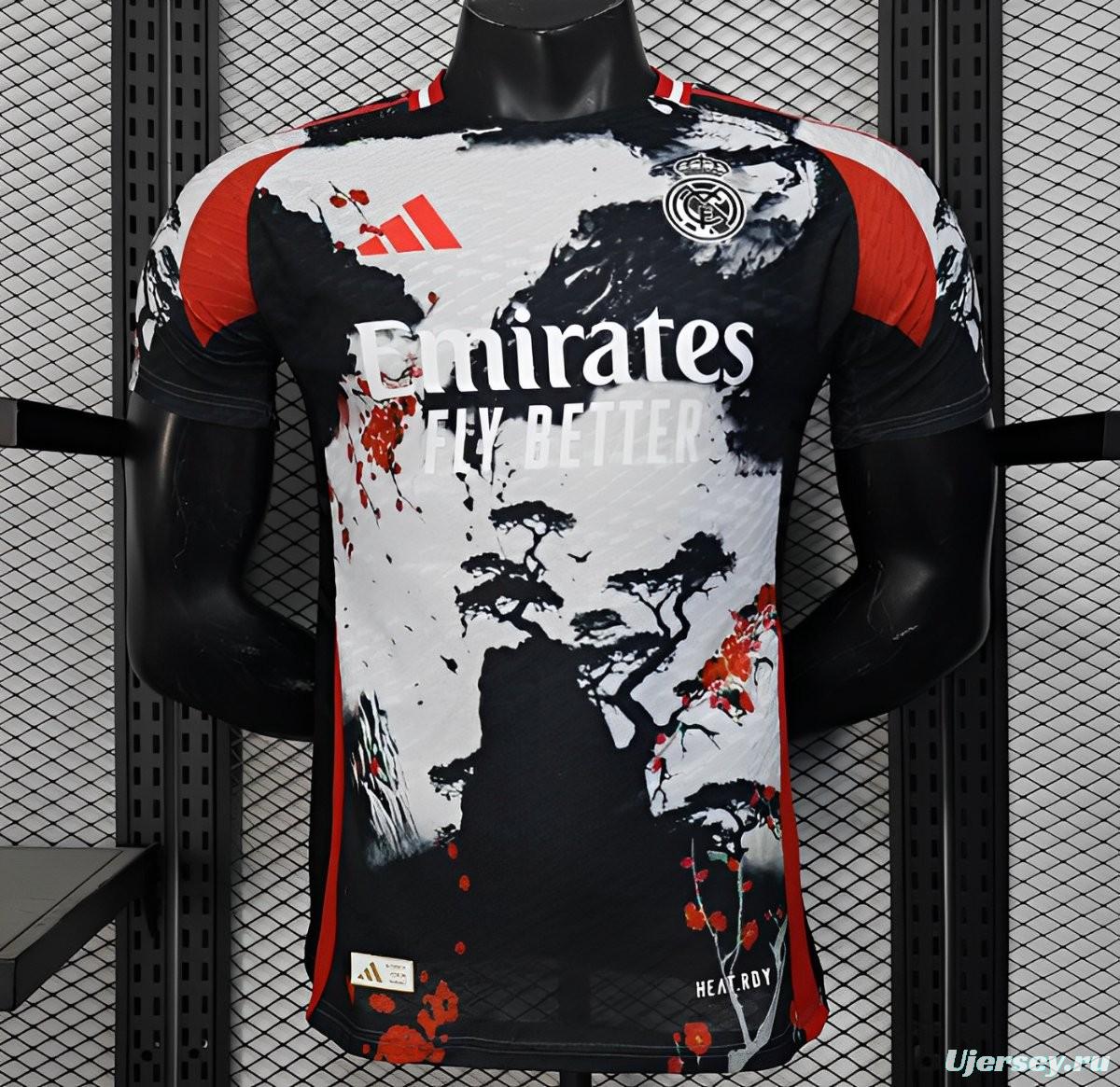 Player Version 25/26 Real Madrid Chinese Ink Painting Style Limited Edition Jersey with Emirates Sponsor