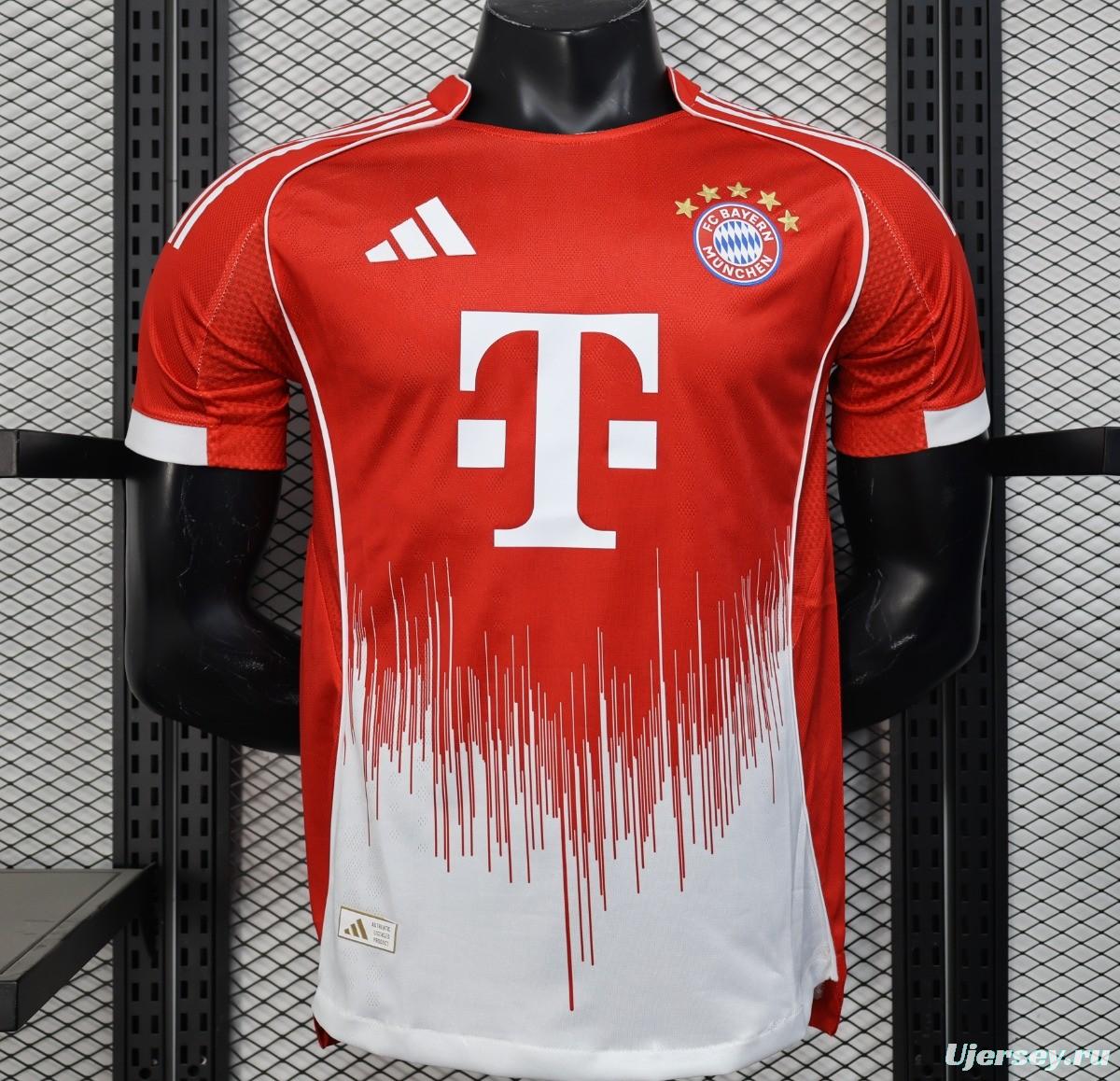 Player Version 25/26 Bayern Munich Home Jersey