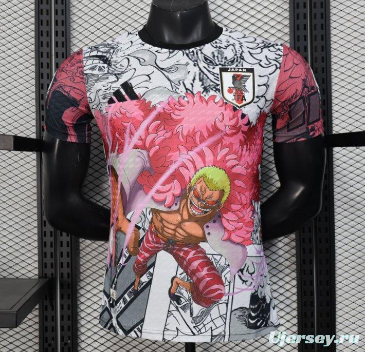 Player Version 2025 Japan White with Anime Character Pattern Jersey