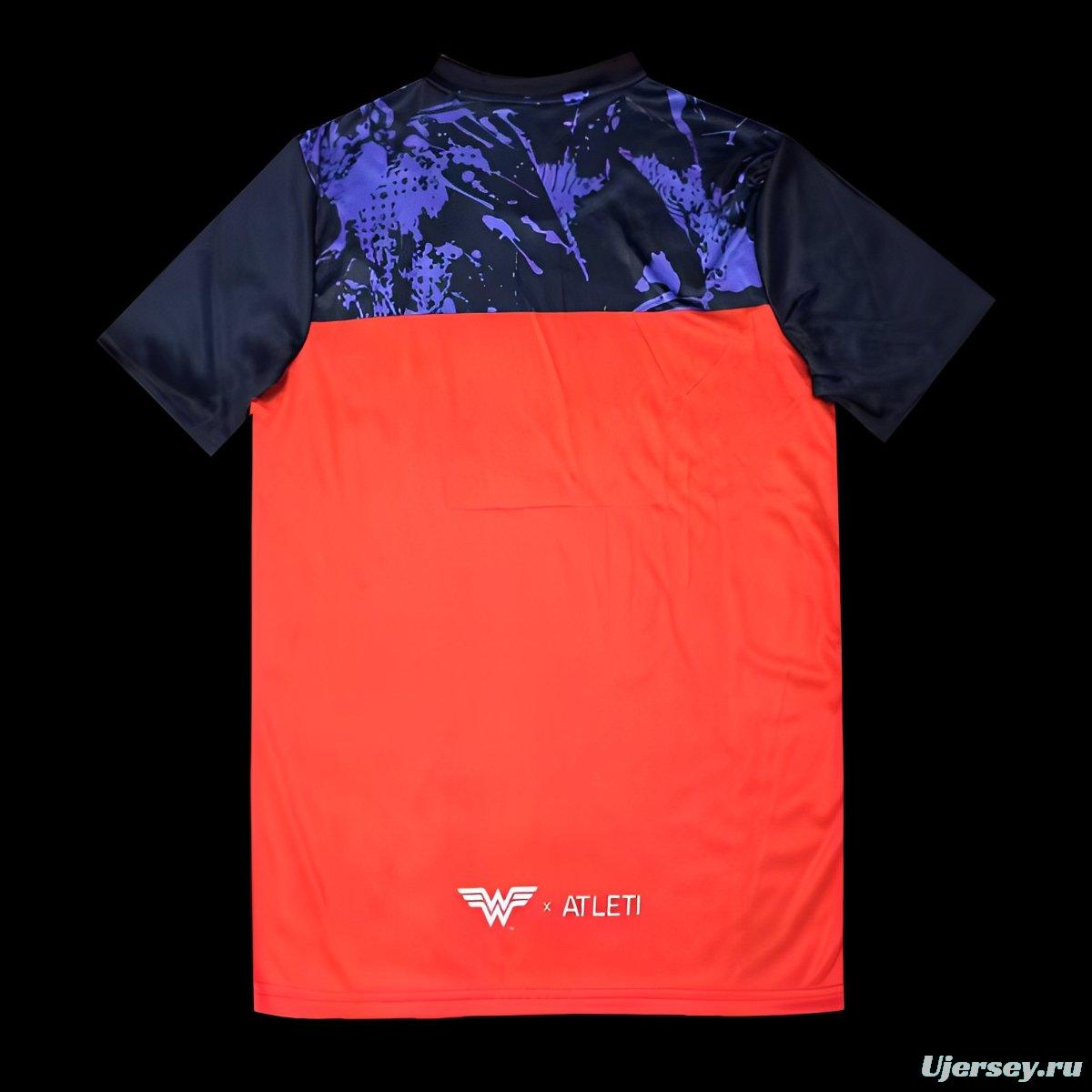 25/26 Atletico Madrid Red and White with Wonder Woman Theme Jersey