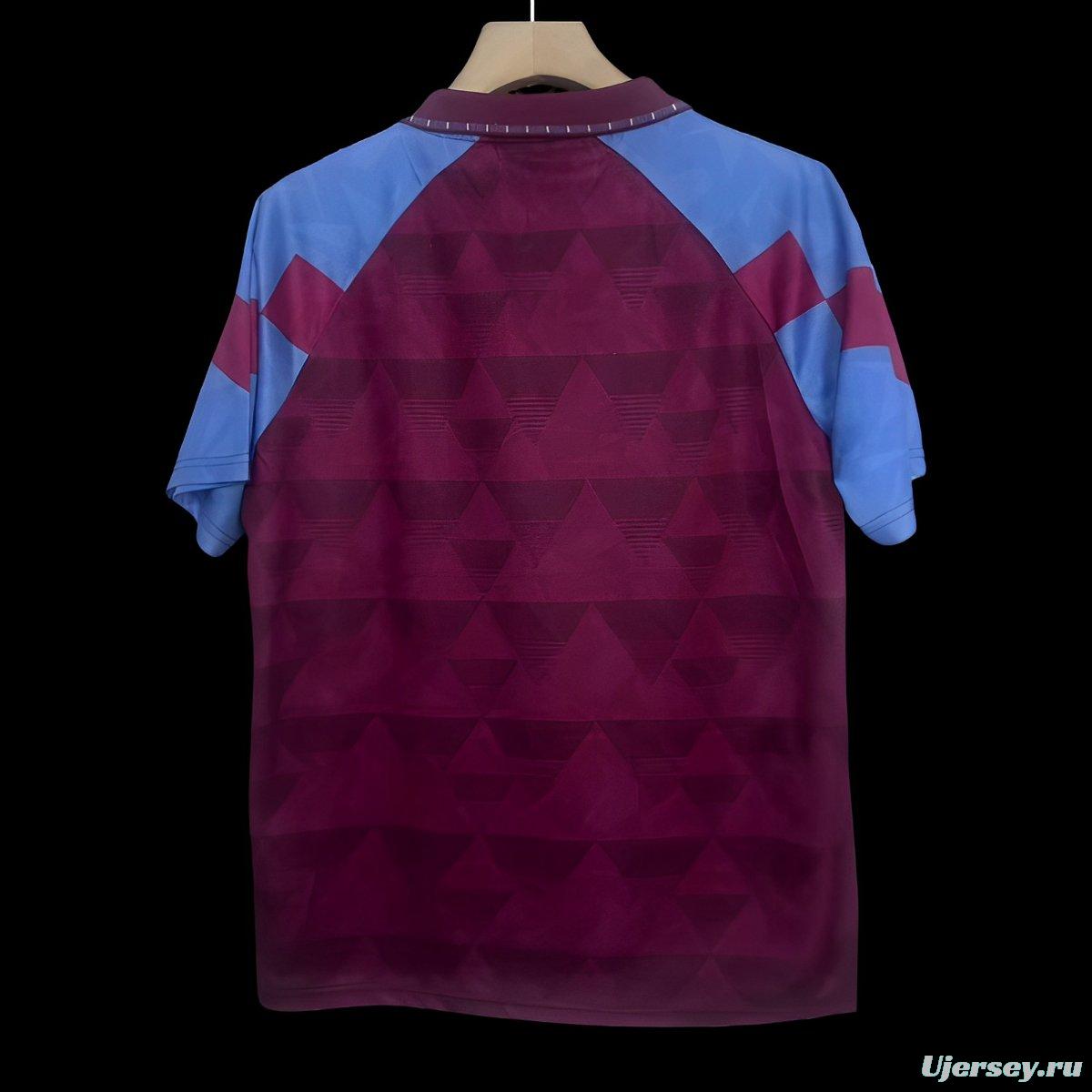 Retro 90/92 Aston Villa Home Jersey