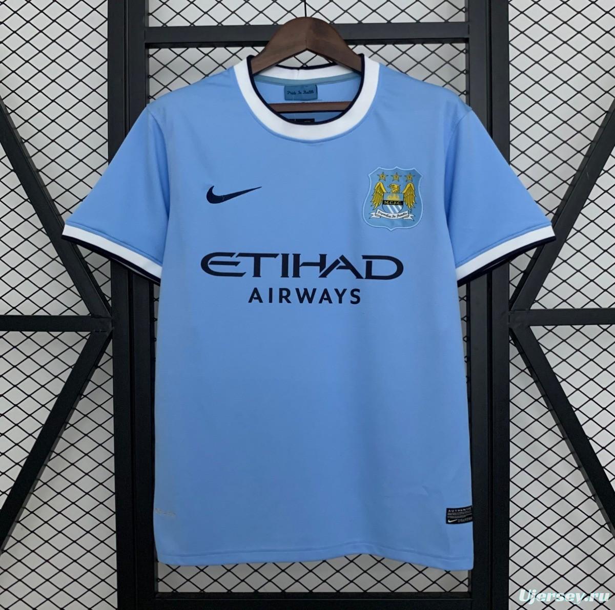 13/14 Retro Manchester City Home Jersey