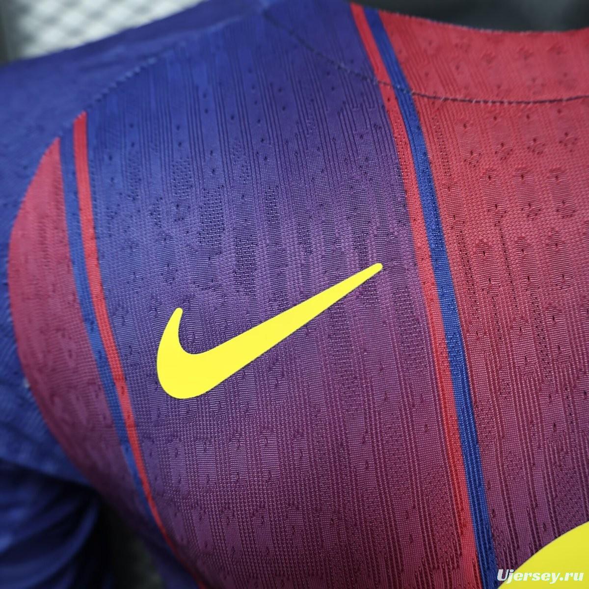 Player Version 25/26 Barcelona Home Long Sleeve Jersey