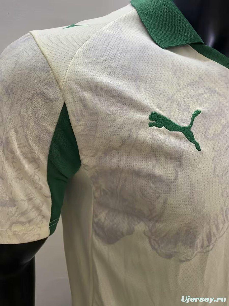 25/26 Palmeiras Off-White with Green Accents Jersey