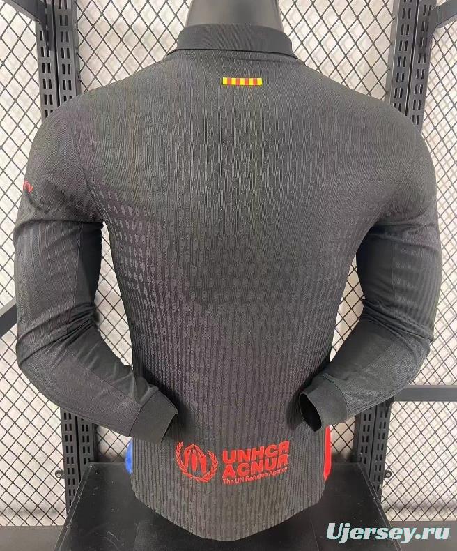 Player Version 24/25 Barcelona x Travis Scott Away Long Sleeve Jersey