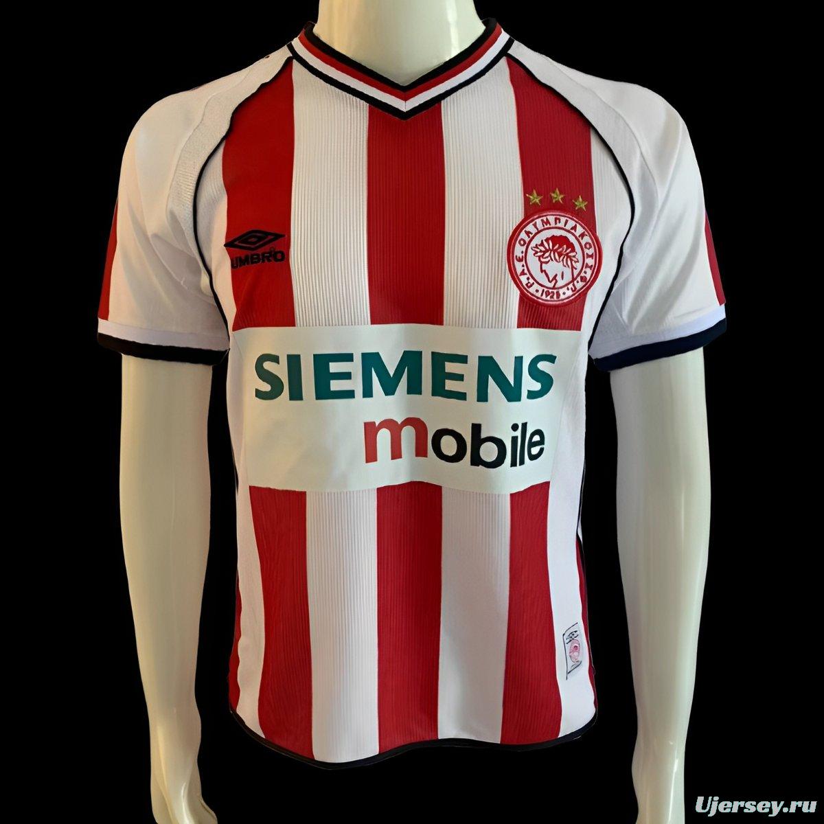 Retro 01/02 Olympiacos Home Jersey