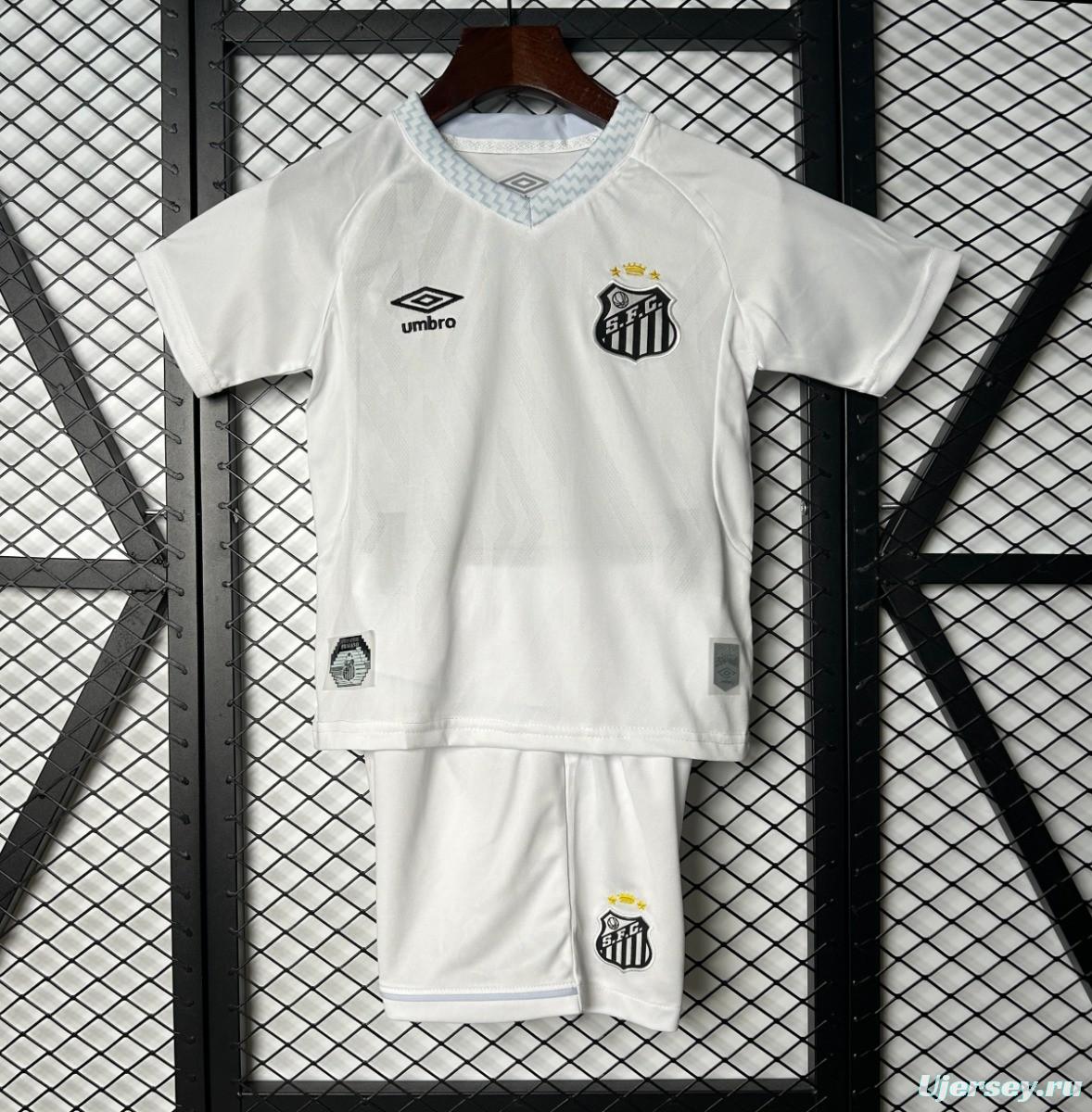 25/26 Kids Santos Home Size 16-28 Jersey