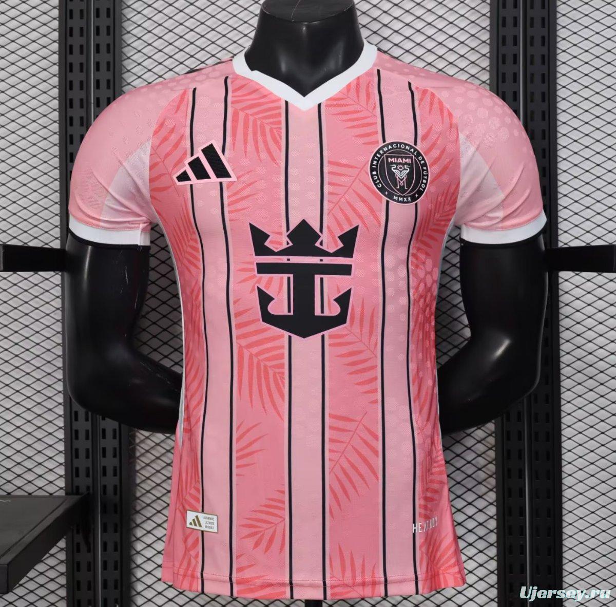 Player Version 25/26 Inter Miami CF Pink with Palm Leaf and Stripes Jersey