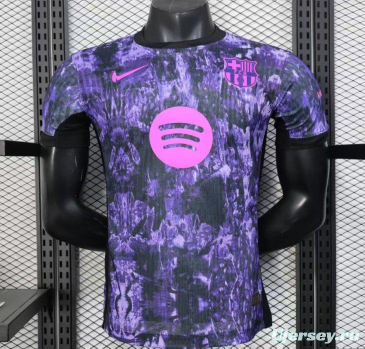 Player Version 25/26 FC Barcelona Purple with Marble Design Jersey