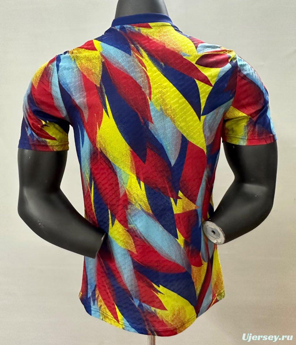 Player Version 2023/24 Arsenal FC Pre-Match Colorful Geometric Pattern Jersey