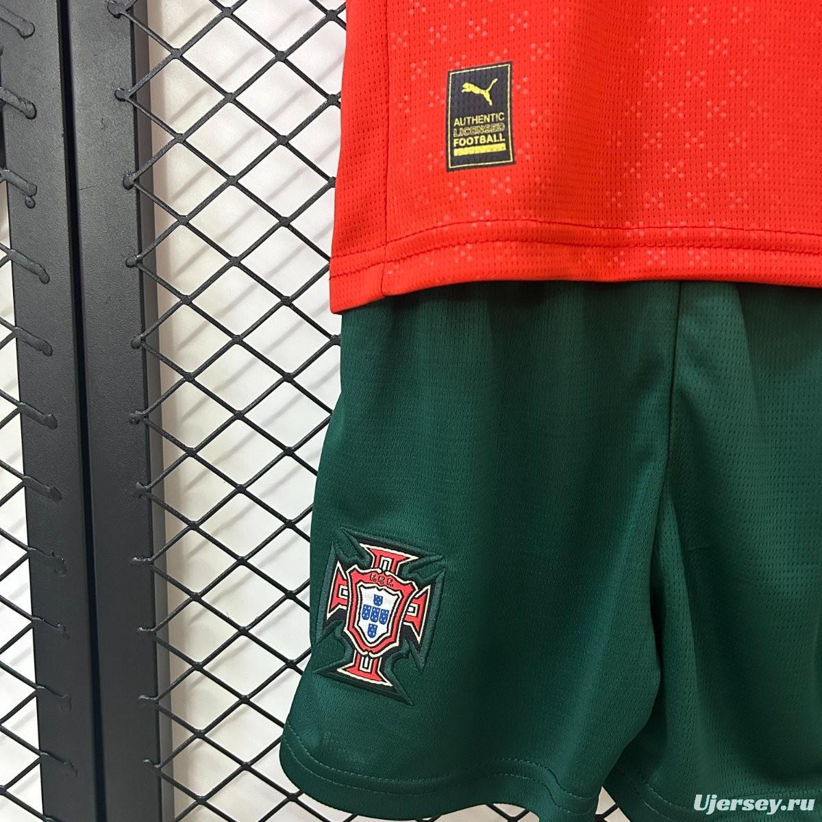2025 Kids Portugal Home Jersey