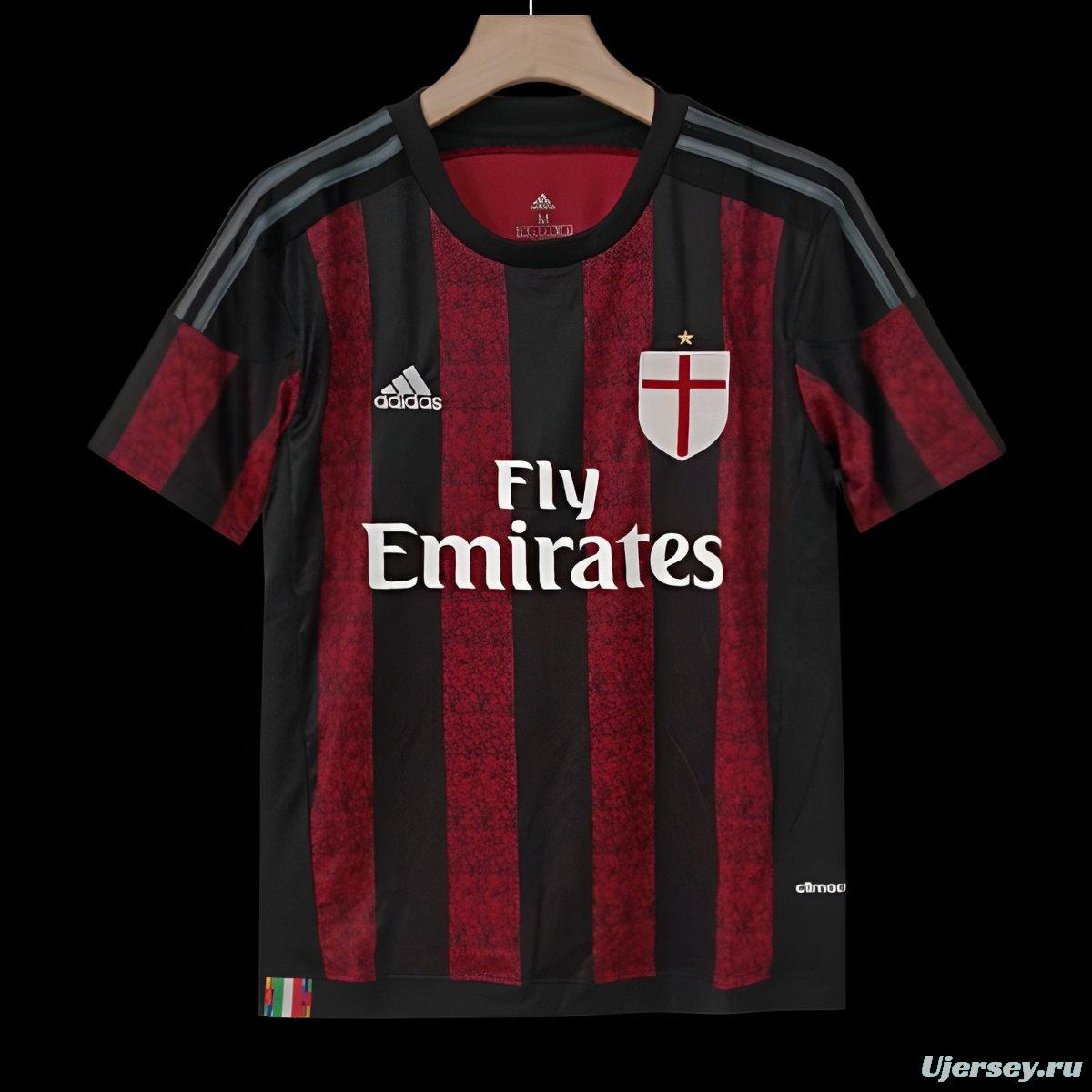 Retro 15/16 AC Milan Home Jersey