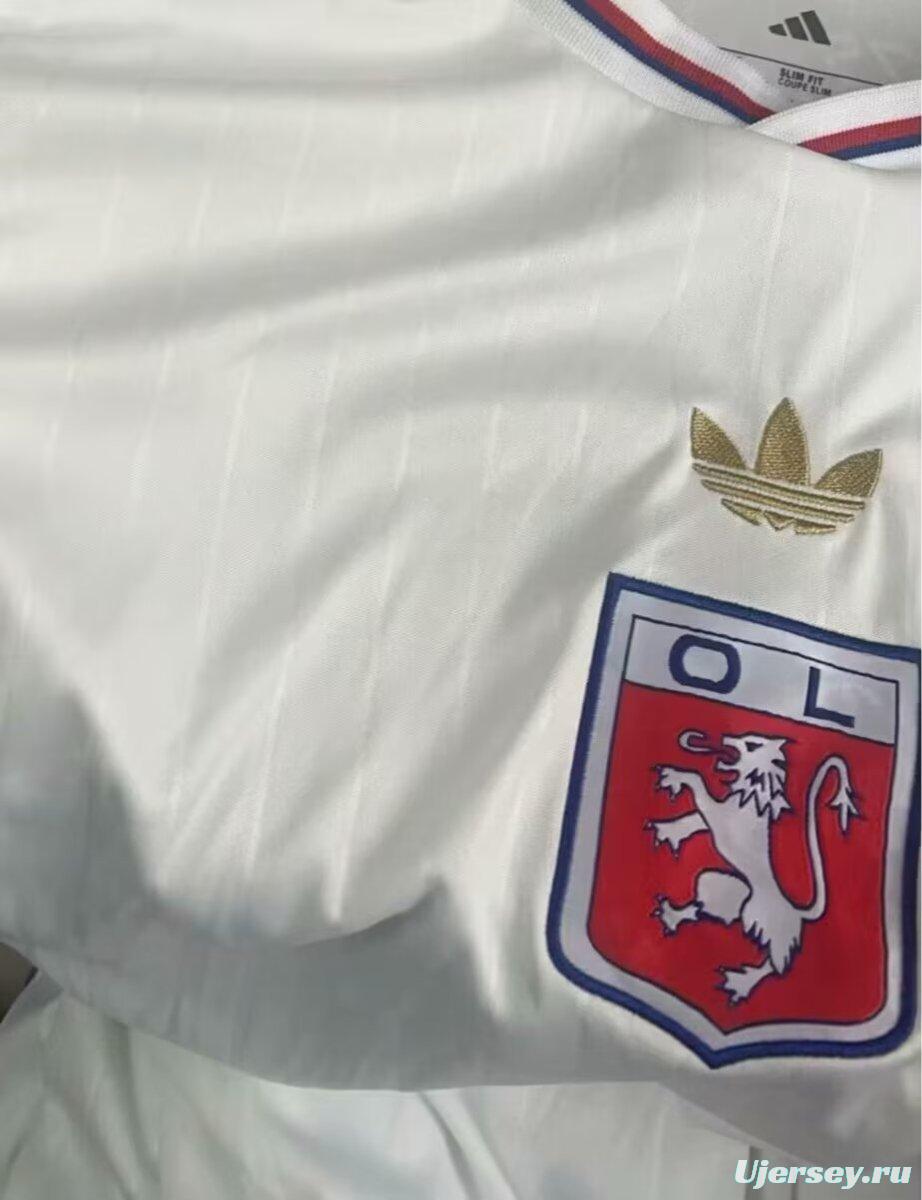 25/26 Olympique Lyonnais WHITE Anniversary Jersey