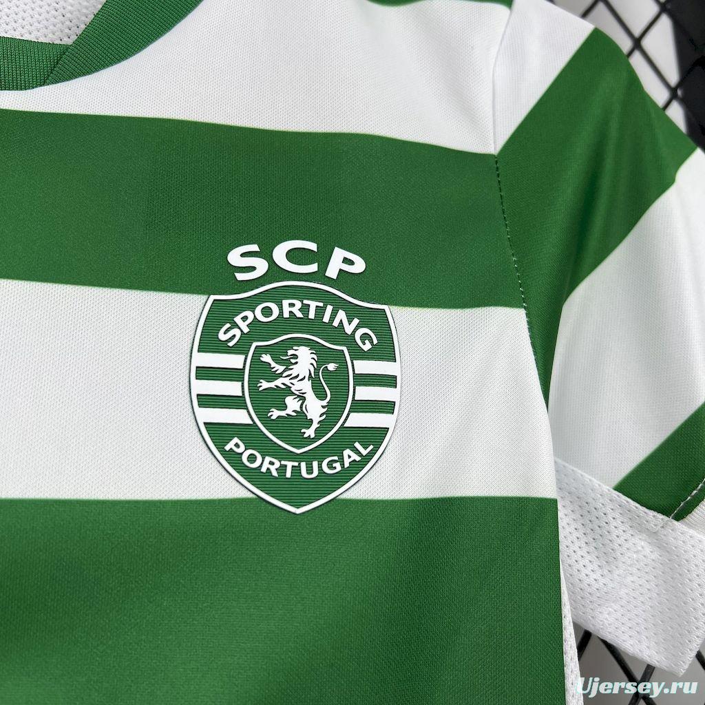 25/26 Kids Sporting Lisbon Home Jersey