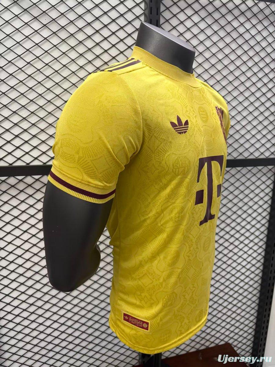 Player Version 25/26 Bayern Munich 125Th Anniversary Yellow Jersey