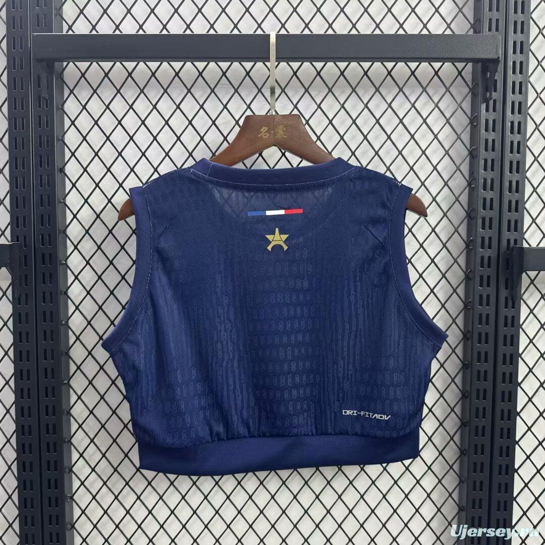 1 Star Women's 25/26 Paris Saint-Germain PSG Navy Blue  Athletic Tank Top