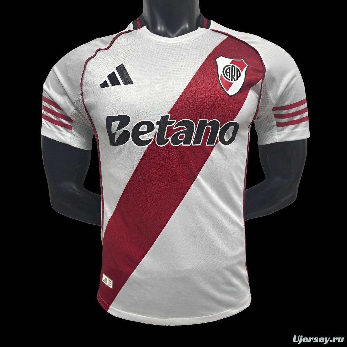Player Version 25/26 River Plate Home Jersey
