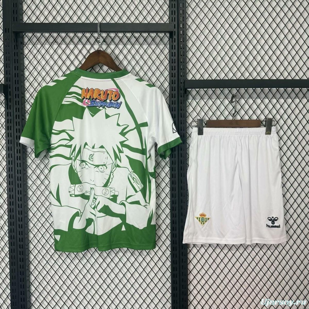 25/26 Kids Real Betis Naruto Inspired Jersey