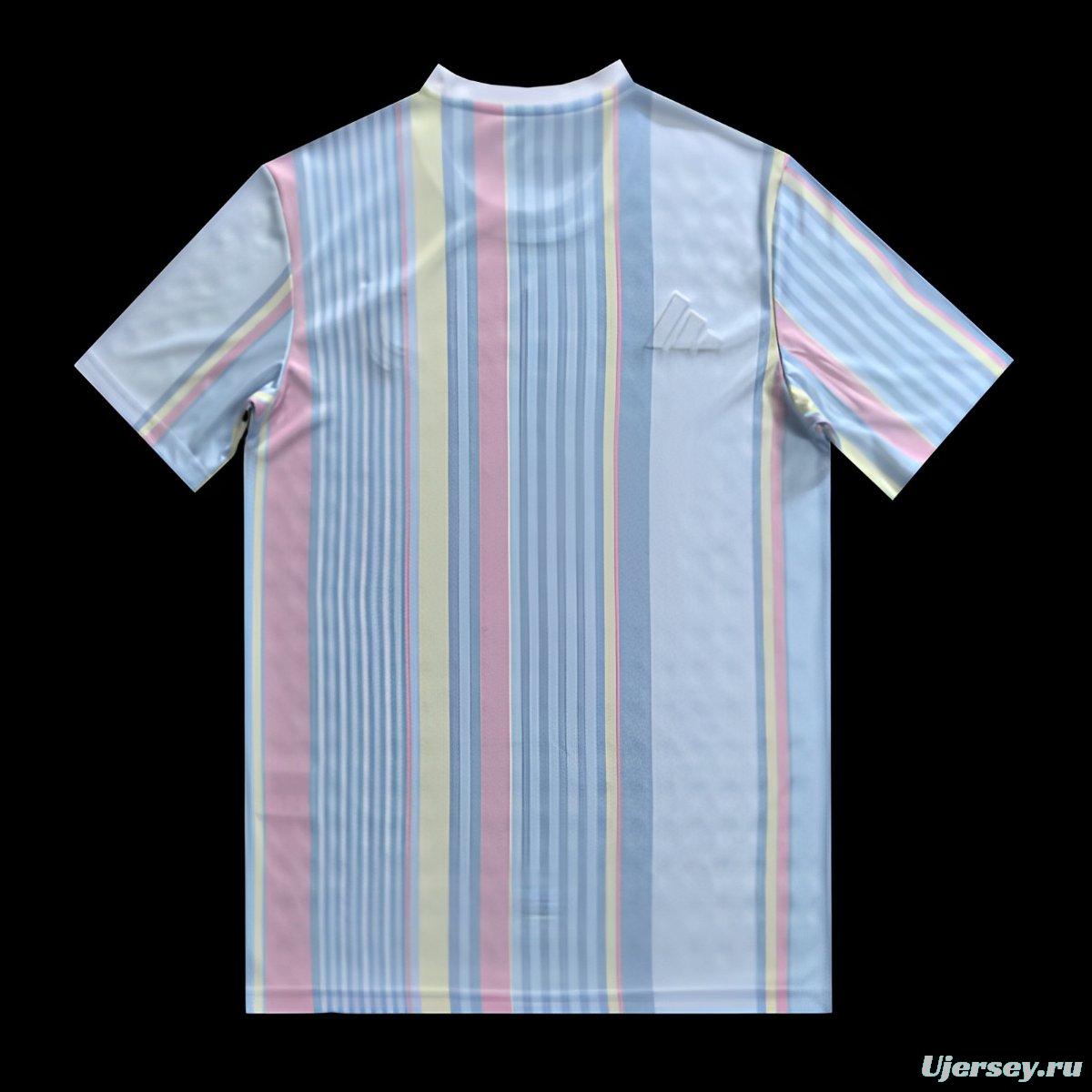 25/26 Juventus White with Rainbow Stripes Jersey