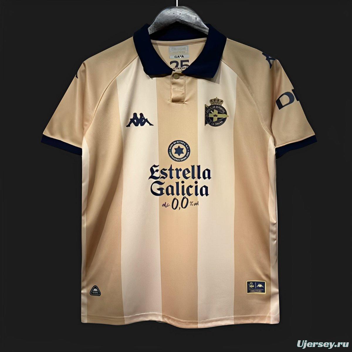 25/26 Deportivo  La Coruna 25Th Anniversary Jersey