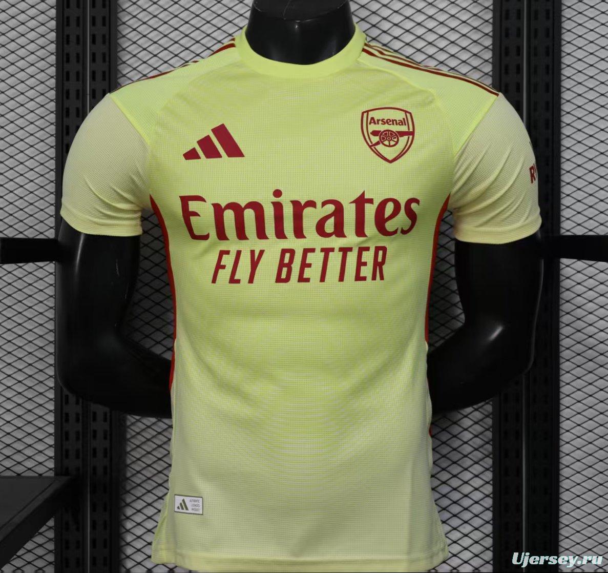 Player Version 25/26 Arsenal Home Yellow Goalkeeper Jersey