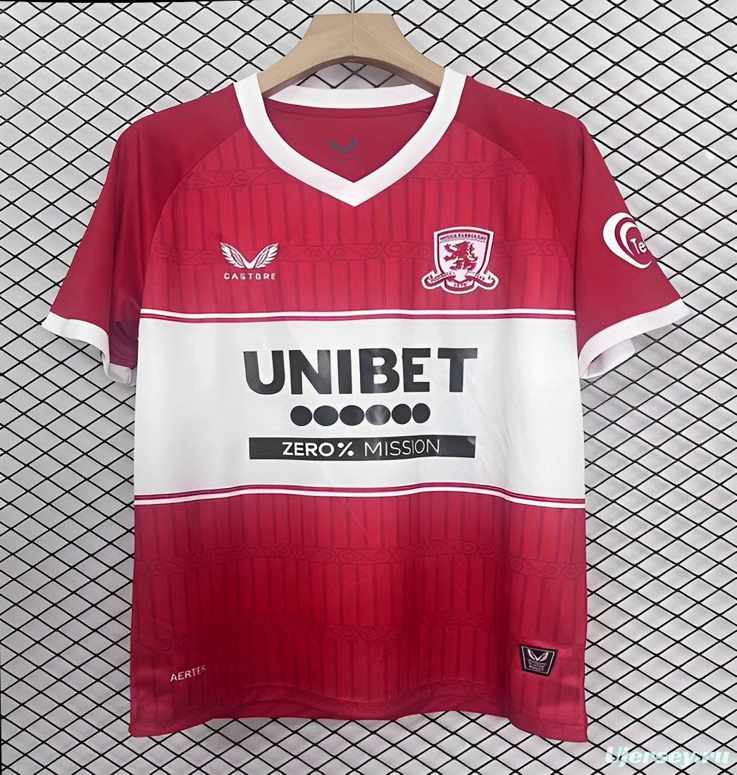 25/26 Middlesbrough Home Jersey