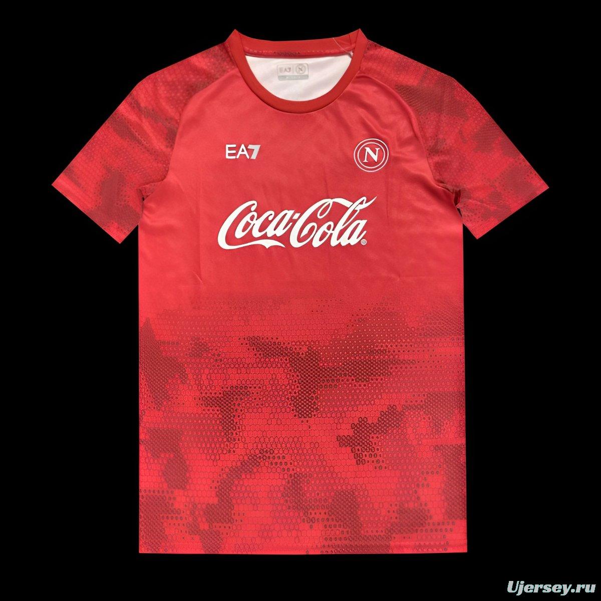 25/26 Napoli Red Pre-Match Jersey